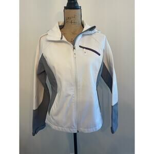 Free Tech White & Gray Jacket Size Medium
